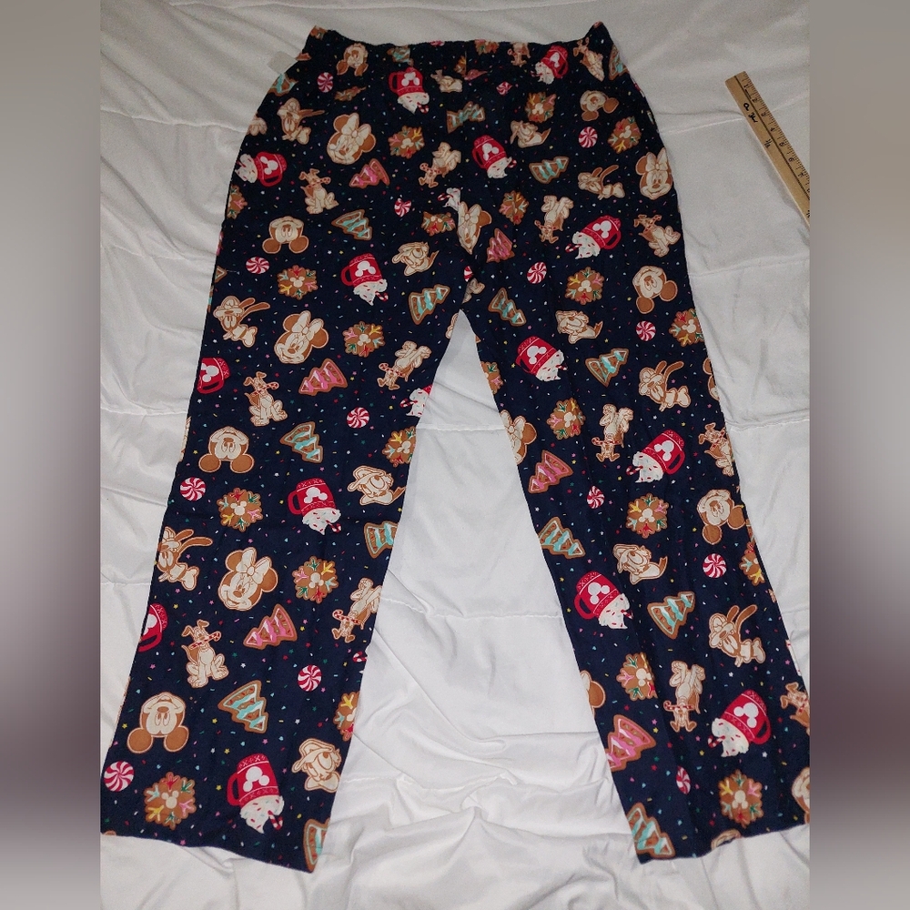 Disney "Holiday Cookies" Flannel Longsleeve Pajama Set, Large, NWT - Picture 7 of 10